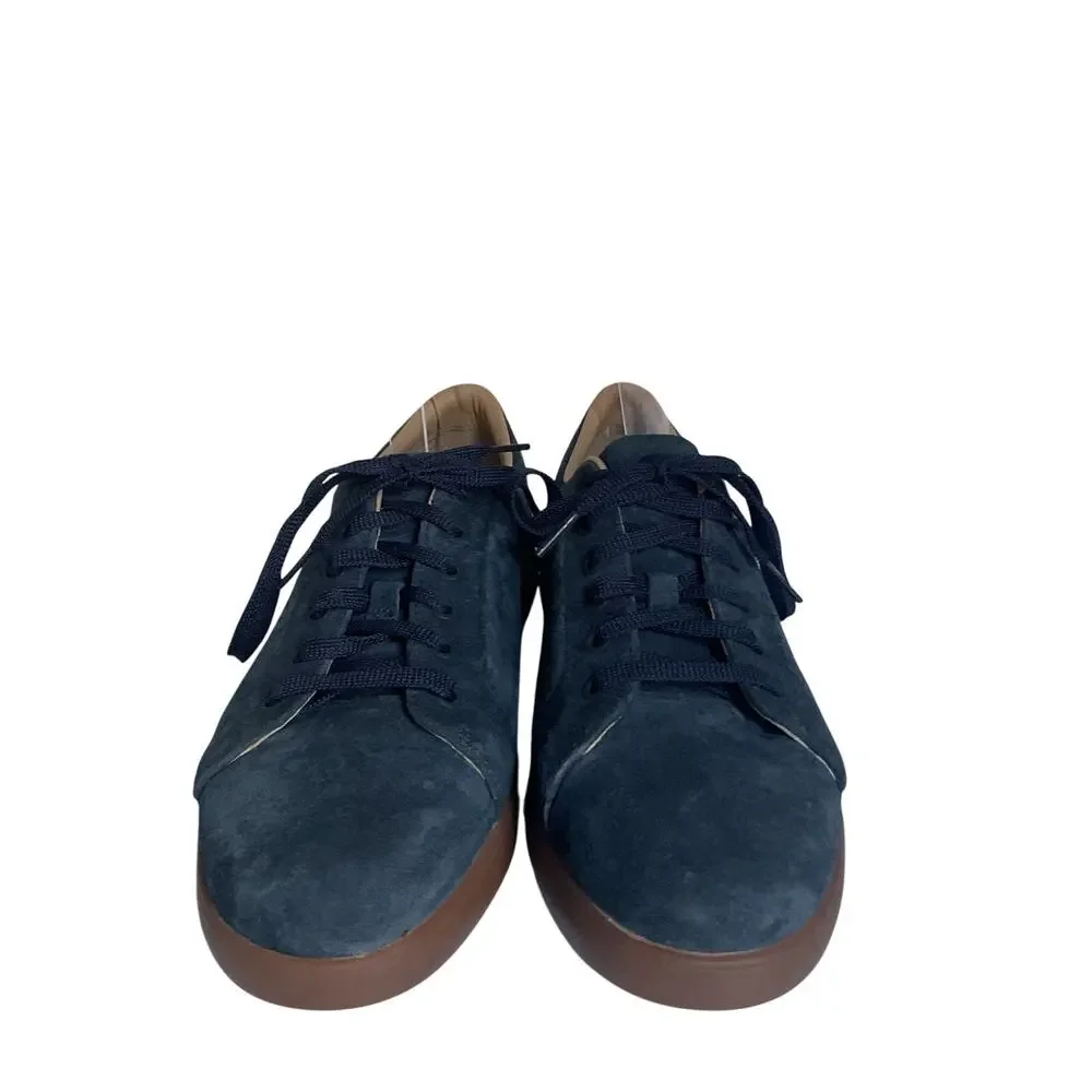 Under Armour Suede Sneakers Blue Gum Sole Casual Shoes Size 9.5